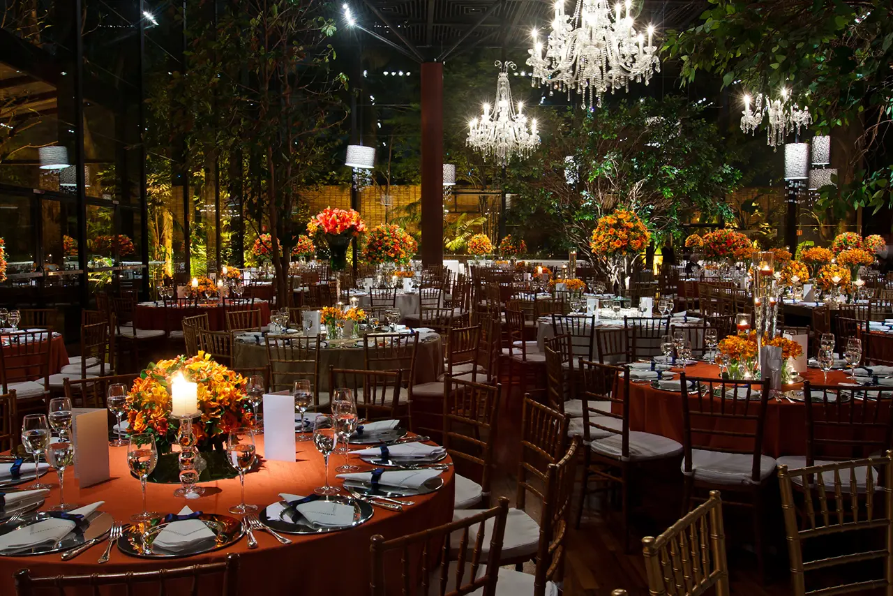 Arquitetura e decoração da festa